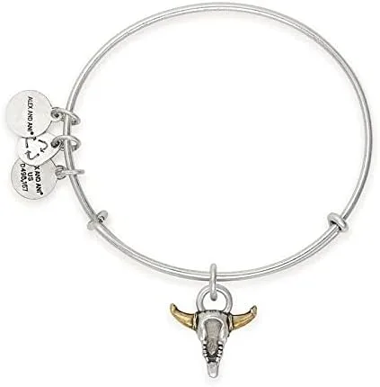 Vista 2 de Alex and ANI Pulsera de calavera espiritada, expandible