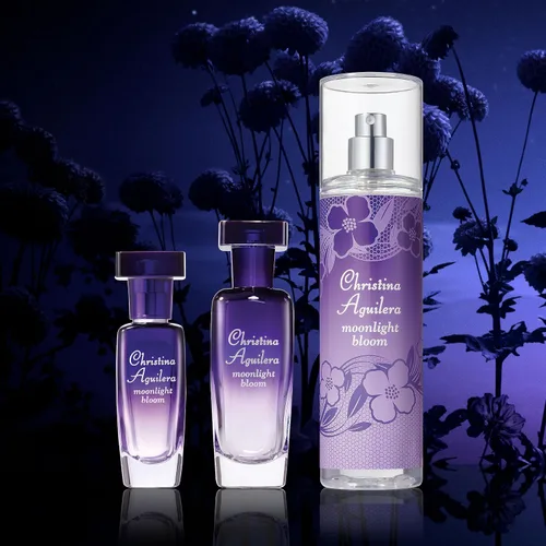 Vista 6 de Christina Aguilera Moonlight Bloom, Perfume para mujer, Eau de Parfum en aerosol, 0.5 onzas líquidas