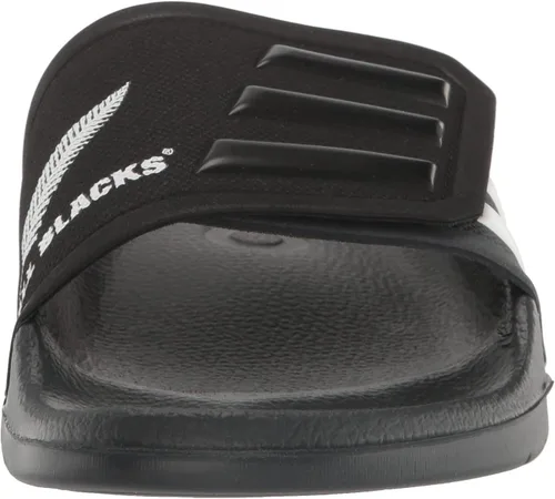 Vista 2 de adidas Sandalias Adilette Tnd Slide unisex para adultos, NegroOro táctil MetálicoBlanco