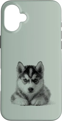 Vista 21 de Chic Husky Puppy for Dog Mom and Paw Parents Case for iPhone 15