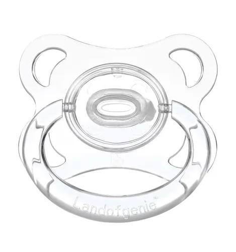 Vista 9 de Landofgenie Chupetes grandes del tamaño adulto del escudo fijado del chupete del diseño transparente