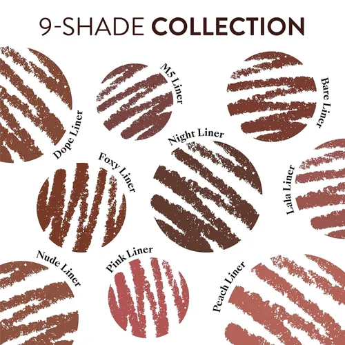 Vista 5 de Mented Cosmetics - Delineador de labios para mujer, lápiz labial marrón oscuro, vegano