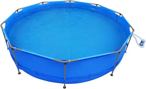 Vista 2 de Avenli - Piscina redonda con marco de 12 pies de ancho x 30 pulgadas de alto, capacidad de 1,136 galones, fácil montaje, con bomba de filtro