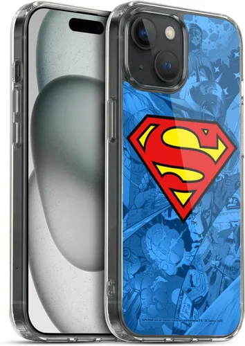 Vista 100 de Head Case Designs Funda de gel con licencia oficial de Superman DC Comics Collage Comicbook Art [protección de grado militar] compatible con Apple