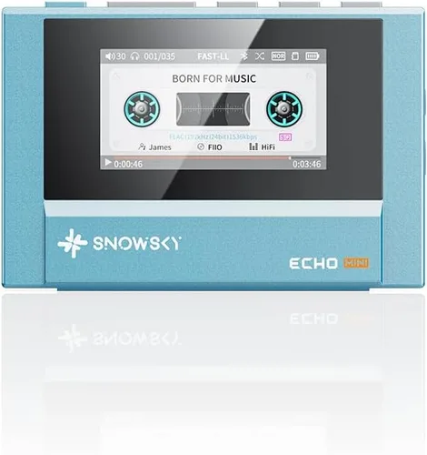 Vista 7 de SnowSky/FiiO Echo MINI HiFi Bluetooth Reproductor de MP3, 15 Horas de Reproducción, Control de Volumen Independiente con Salidas de Auriculares