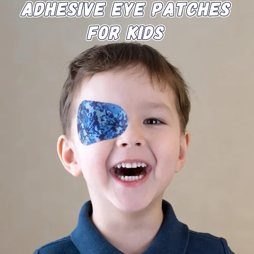 Vista 5 de Toulite 90 parches adhesivos para los ojos para niños y niños, parche transpirable para ojos de niño, lindos vendajes adhesivos para ambliopía