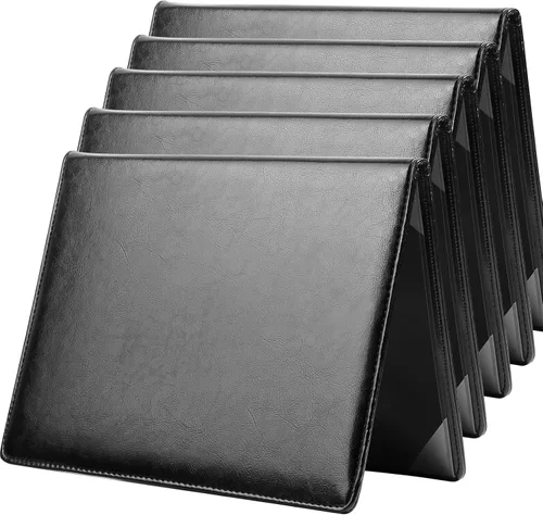 Vista 9 de Funda para diploma de 8.5 x 11 pulgadas, acolchado para certificado de premio, piel sintética, color negro