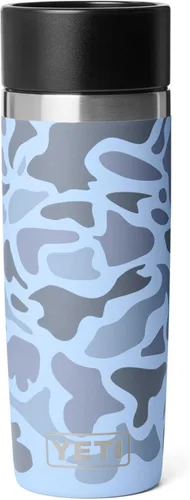 Vista 12 de YETI Rambler - Botella de viaje de 8 onzas, acero inoxidable, aislada al vacío con tapa a prueba de fugas, color negro