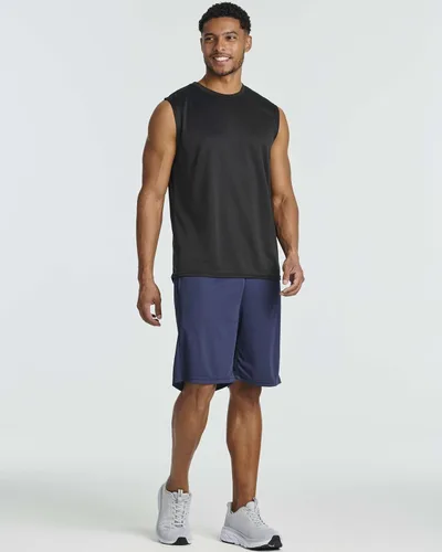 Vista 6 de Real Essentials 5 Pack Men's Mesh Athletic Basketball Shorts Quick Dry Activewear with Pockets