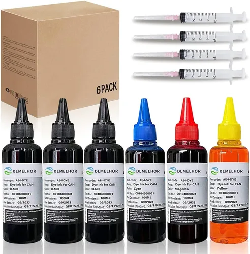 Vista 9 de Kit de recarga de tinta de tinte para Canon 250 251 270 271 280 281 1200 2200 PG240 CL241 PG245 CL246 PG210 Juego de 4 cartuchos de tinta
