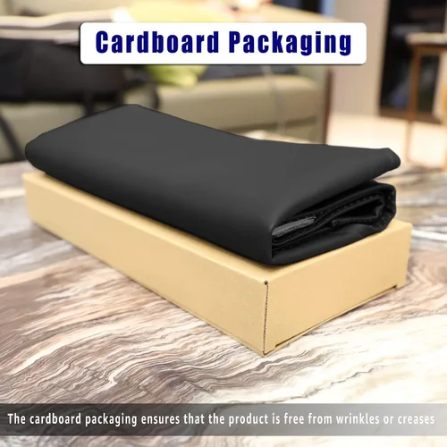 Vista 2 de Funda antideslizante para reposacabezas para silla reclinable y sofá, funda con cobertura extra ancha, protector de muebles y cintas adhesivas Negro