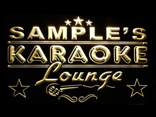 Vista 12 de ADVPRO pk-tm Nombre Personalizado Karaoke Lounge Bar Cerveza Neon Sign Azul