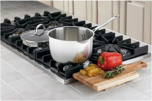 Vista 2 de Cuisinart 7193-20P Chef's Classic - Cacerola para cocinar y verter de 3 cuartos con tapa de acero inoxidable