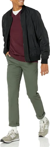 Vista 5 de Tienda Essentials Suéter con cuello en V, para hombre