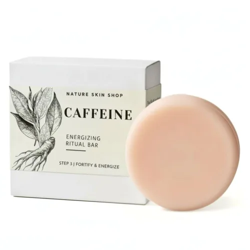 Vista 8 de Nature Skin Shop Barra de champú de cafeína para el crecimiento y adelgazamiento del cabello, con aceite de árbol de té para cuero cabelludo graso