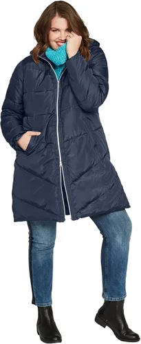 Vista 4 de Ellos Abrigo largo acolchado para mujer en talla grande