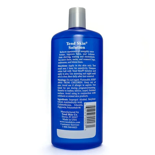 Vista 5 de Solución para el cuidado de la piel en botella de Tend Skin. Solución para quemaduras antiestéticas de afeitar, tóner posterior al afeitado