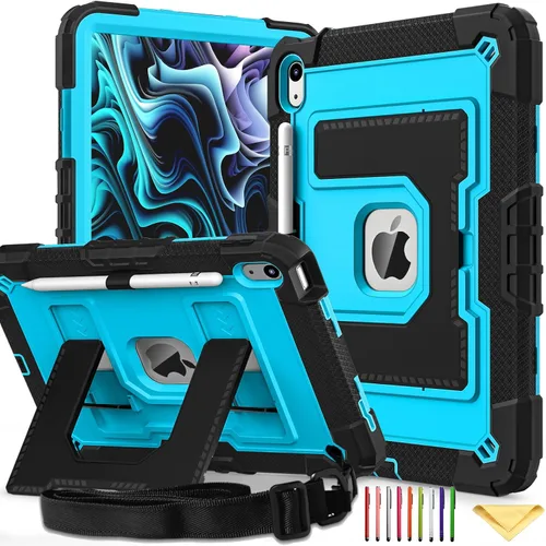 Vista 18 de Funda transparente con soporte para iPad Air 3 (Air 3ª generación) de 10.5 pulgadas 2019 y iPad Pro de 10.5 pulgadas 2017 con soporte