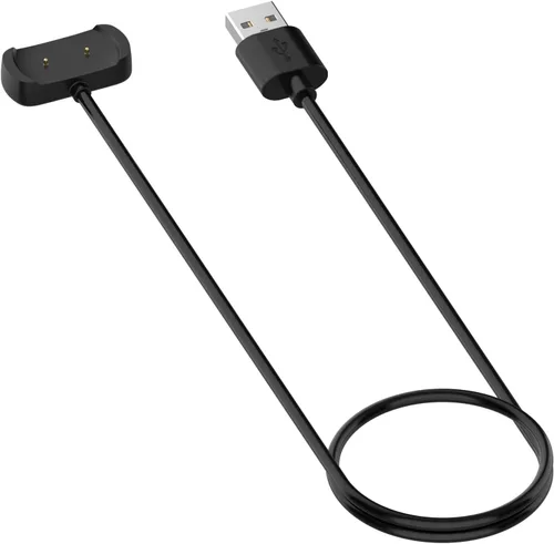 Vista 2 de TenCloud Cargador compatible con Amazfit GTS 2 Mini/Bip U Watch Cable de carga USB de 3.3 pies para Smartwatch GTS 2 Mini/Bip U (negro)