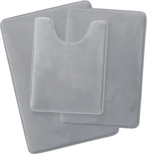 Vista 101 de Clara Clark Alfombra de Baño 24" x 17" - Alfombras de Baño, Tapete de Baño de Espuma Viscoelástica, Afelpado, Acogedor, Ultra Suave, Antideslizante