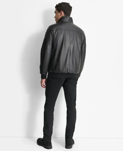 Vista 4 de DKNY Men's Faux Leather Soft Durable Jacket