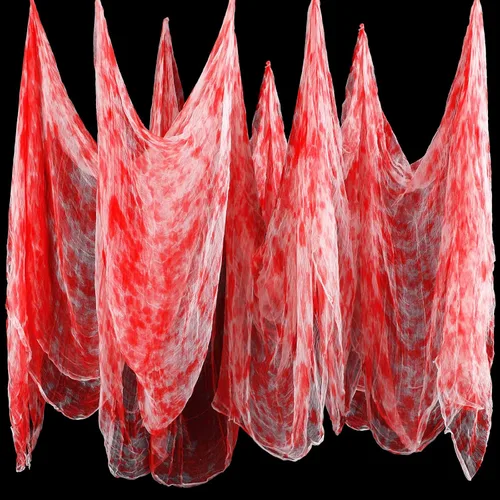 Vista 13 de Boao Halloween Cheese Cloth 35.43 x 393.7 Inch Sage Green Cheesecloth Roll for Crafts Large Cotton Muslin Gauze Fabric for Halloween Outdoor &