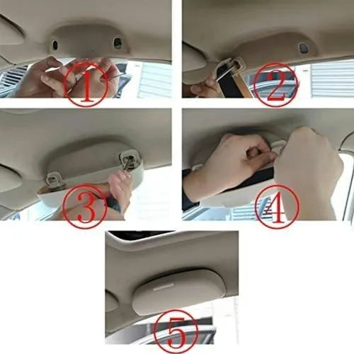 Vista 3 de Car Sunglasses Holder Glasses Case Storage Box Interior,for OPEL Corsa Insignia Astra Antara Meriva Zafira
