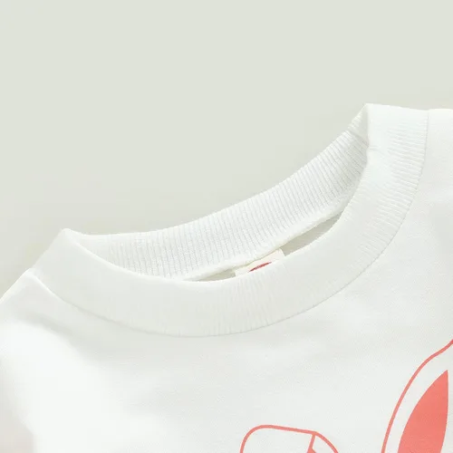 Vista 2 de Ropa para bebé recién nacido, niña, niño, sudadera con cuello redondo, mameluco para bebéarco iris, suéter de gran tamaño, ropa de otoño