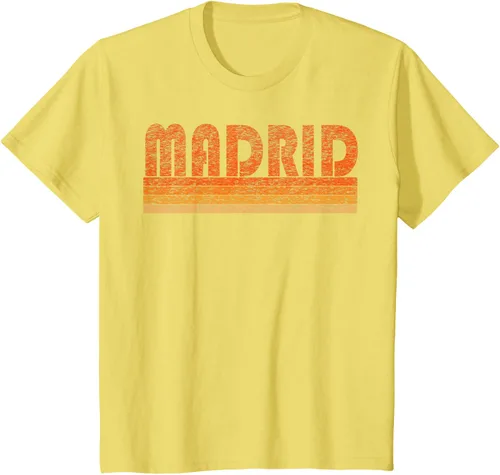 Vista 81 de clásico Retro Madrid playera, hombre 3XL, Asphalt Negro