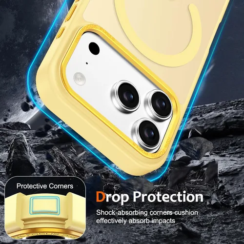Vista 1055 de Anuck - Funda magnética para iPhone 11 compatible con MagSafe, carcasa trasera mate translúcida dura, borde de TPU, delgada, resistente a impactos