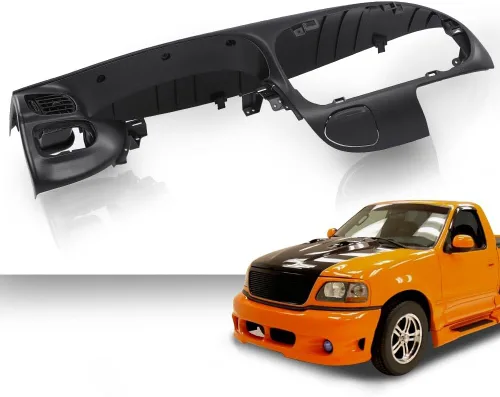 Vista 2 de CHEDA Bisel de tablero negro compatible con Ford F150 1997-2003/compatible con Ford Expedition 1997-2003