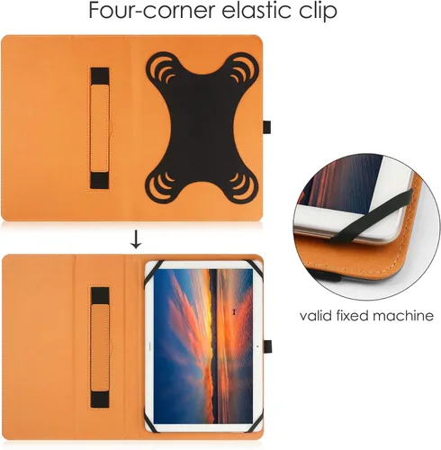 Vista 7 de Funda universal para tablet de 9 pulgadas y 10 pulgadas, funda protectora universal para tableta de 9 pulgadas y 10.1 pulgadas, con banda