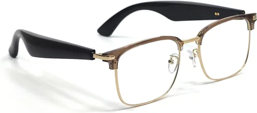 Vista 12 de Xmenha Gafas inteligentes con Bluetooth para mujer, altavoz de audio, lentes Bluetooth con altavoces, gafas de sol inteligentes de cristal azul