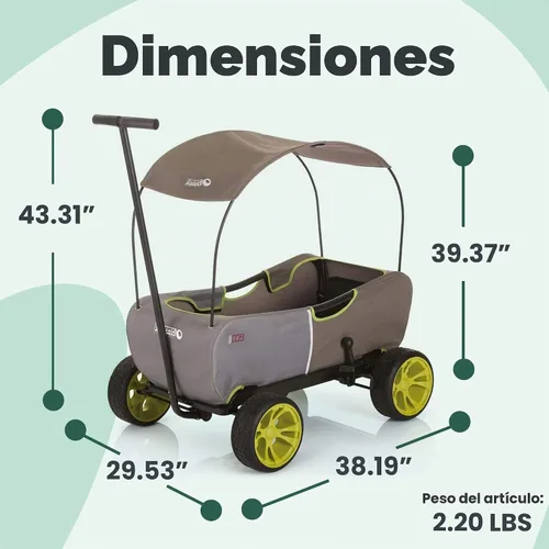Vista 3 de Eco carrito de bosque, verde, de Hauck
