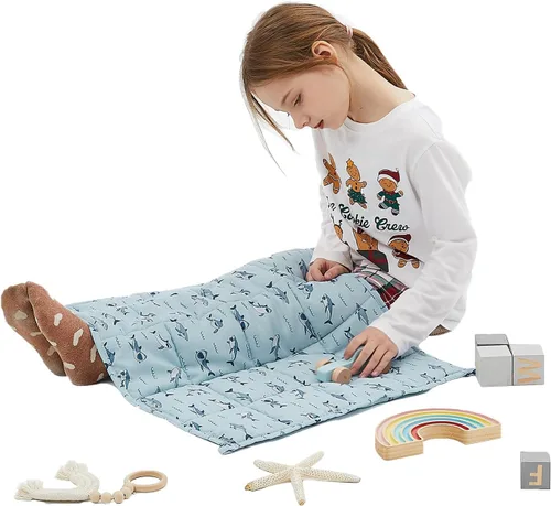 Vista 52 de Manta con peso – Manta pesada con patrón de animales de 7 libras – Manta transpirable tamaño pequeño (41 x 60 pulgadas, 7 libras)