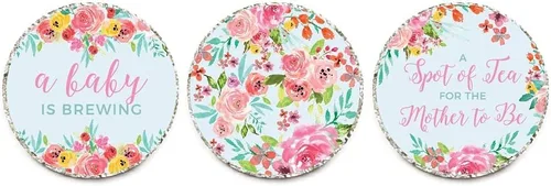 Vista 3 de Andaz Press Pink Roses English Tea Party Tea Party Colección Baby Shower Advice for the Mommy to Be Tarjetas, paquete de 20, actividades