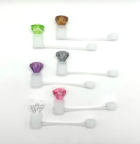 Vista 22 de Paquete de 5 toppers de pajitas con lazos brillantes de 10 mm, lindos, para Stanley y Simple Modern (lazos brillantes)