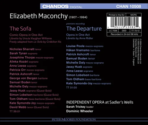 Vista 3 de Maconchy Elizabeth 1907-1994 'The Sofa'- Comic Opera In One Act W.Nicholas Sharratt Sarah