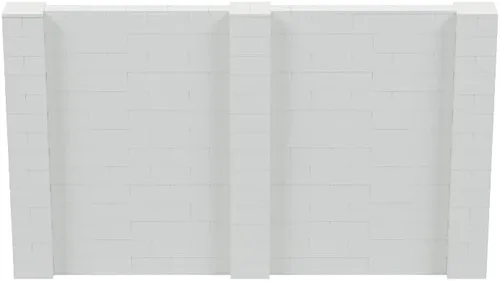 Vista 198 de EverBlock Kit de pared de 5 x 4 pies Bloques de construcción modulares Sistema de pared para edificios, pantallas y estructuras Divisor