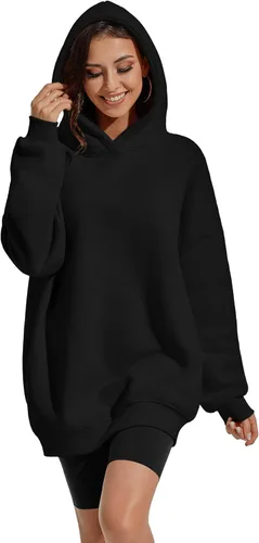Vista 3 de ATHMILE Hoodies for Women Oversized Sweatshirt Plus Size Sweaters Fall Clothes 2023 Outfits Fleece Lined Y2K