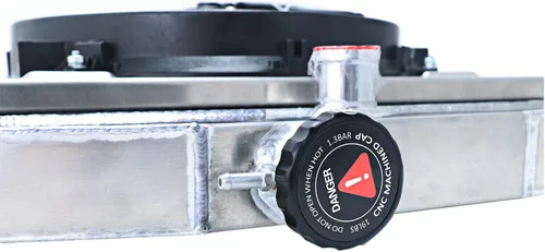 Vista 7 de Radiador de aluminio de 3 filas para Jeep Willys 1955-1958, 1959-1971 Jeep CJ3 CJ5 CJ6 2.2L 3.7L 4.2L 5.0L MT