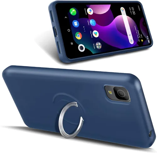 Vista 2 de NZND TCL 30 LE - Funda de silicona para TCL 30Z (T602DL), con protector de pantalla de vidrio templado (cobertura máxima), protector de cuerpo