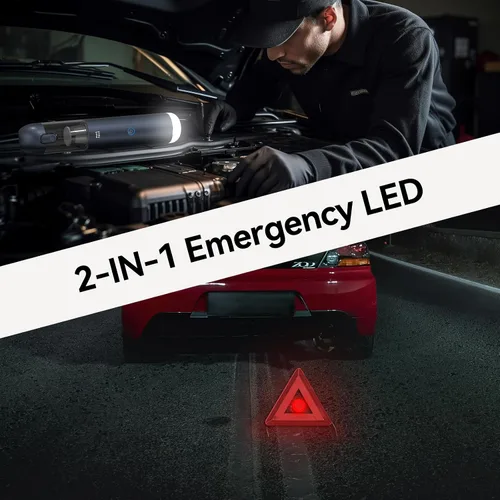 Vista 8 de Minthouz Aspiradora de Coche - Aspiradora de Mano Inalámbrica de 17000Pa/120W con Soplador y 2 Filtros, Aspiradora Recargable Ultra Ligera de Mano