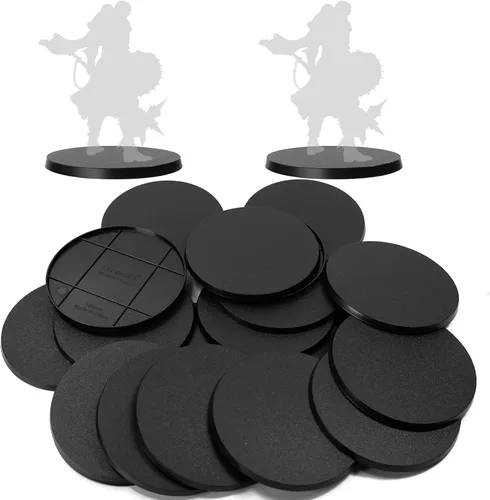 Vista 10 de Evemodel 60pcs 2.362 in Bases redondas para Wargames Mesa Superior Simulación Militar Escena ABS Plástico