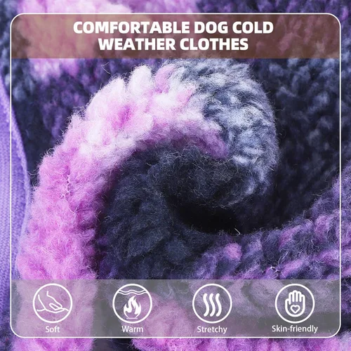 Vista 42 de PUPTECK Sudadera con Capucha para Perro Sudadera para Cachorro Suéter Cálido para Perro Ropa de Invierno Abrigos para Clima Frío para Perros Negro
