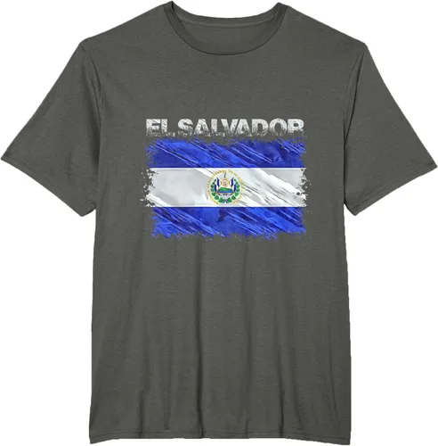 Vista 6 de Camiseta El Salvador, Negro