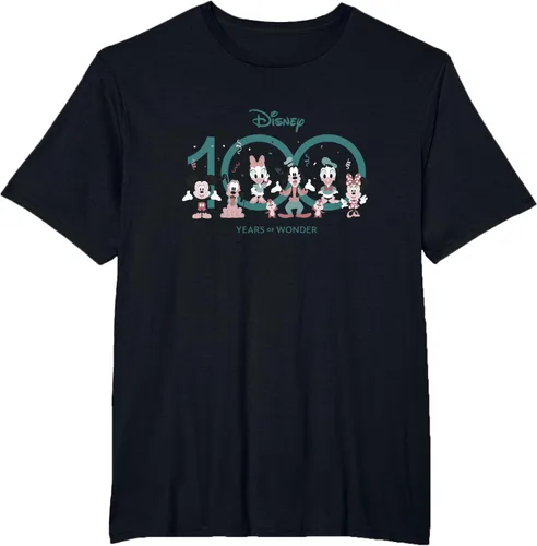 Vista 34 de Disney 100 Years of Wonder Mickey & Pals Muted Cute D100 Camiseta, Negro