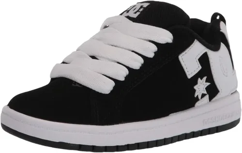 Vista 20 de DC Kids Court Graffik Skate Shoe Negro/Rosa