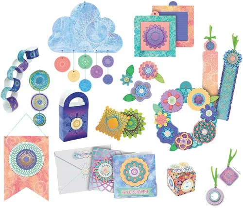 Vista 3 de Spirograph Juego de actividades artesanales: la forma clásica de hacer innumerables diseños increíbles, para mayores de 6 años