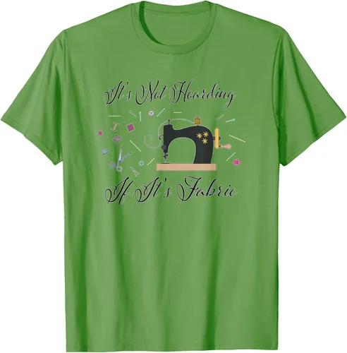 Vista 23 de It's Not Hoarding If Its - Camiseta de costura para acolchado, Blanco, S